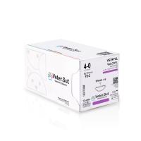 VeterSut - VetCRYL Polyglactin 910 Suture 4-0, FS-2, 12 Count
